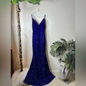 NWT Blue Fashion Nova Gown